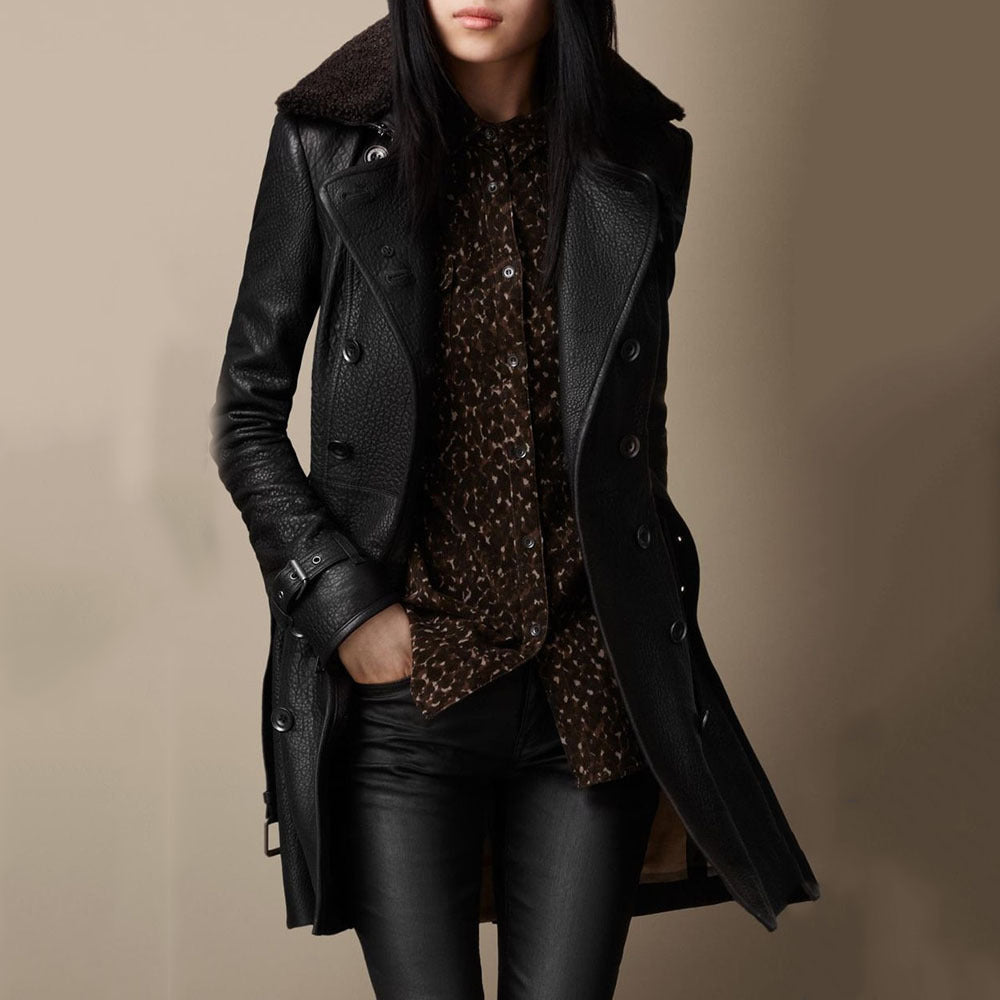 Slim Faux Leather Jacket