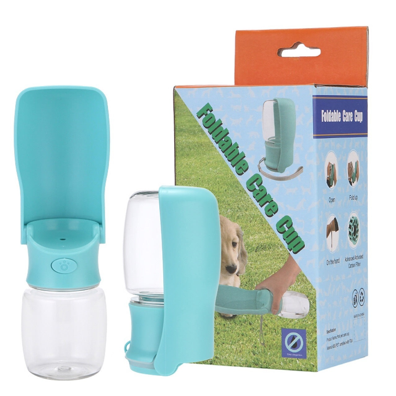 Pet Portable Water Bottle Foldable Dispenser