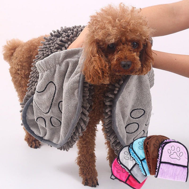 Quick-Dry Microfiber Pet Bathrobe Towel