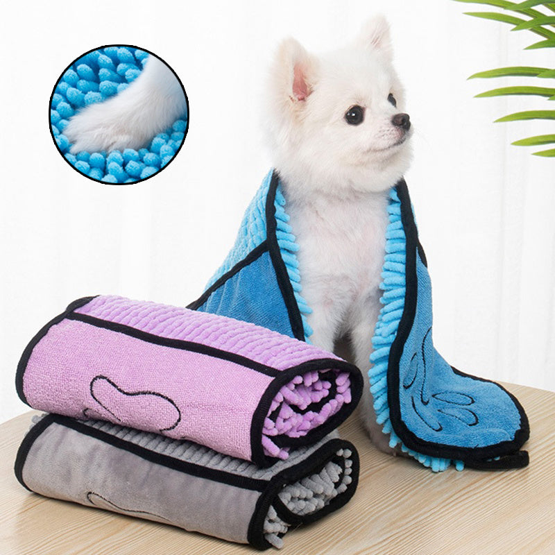 Quick-Dry Microfiber Pet Bathrobe Towel